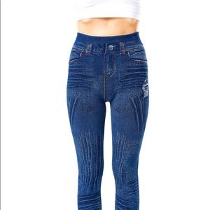 Jeggings Jean Style Leggings Stretchy